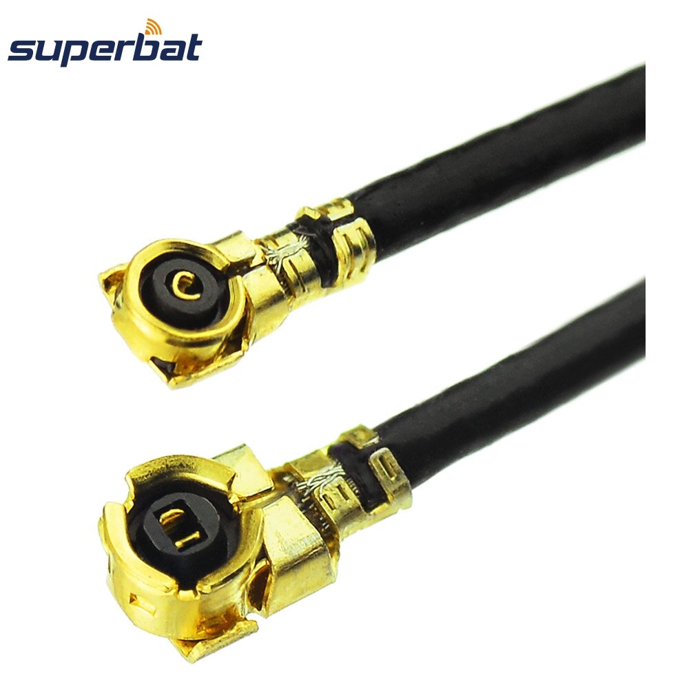 Superbat U.FL generación hembra Jack RA a U.FL cuatro generaciones hembra RA 1,13 MM 5cm MONTAJE DE Cable coaxial RF