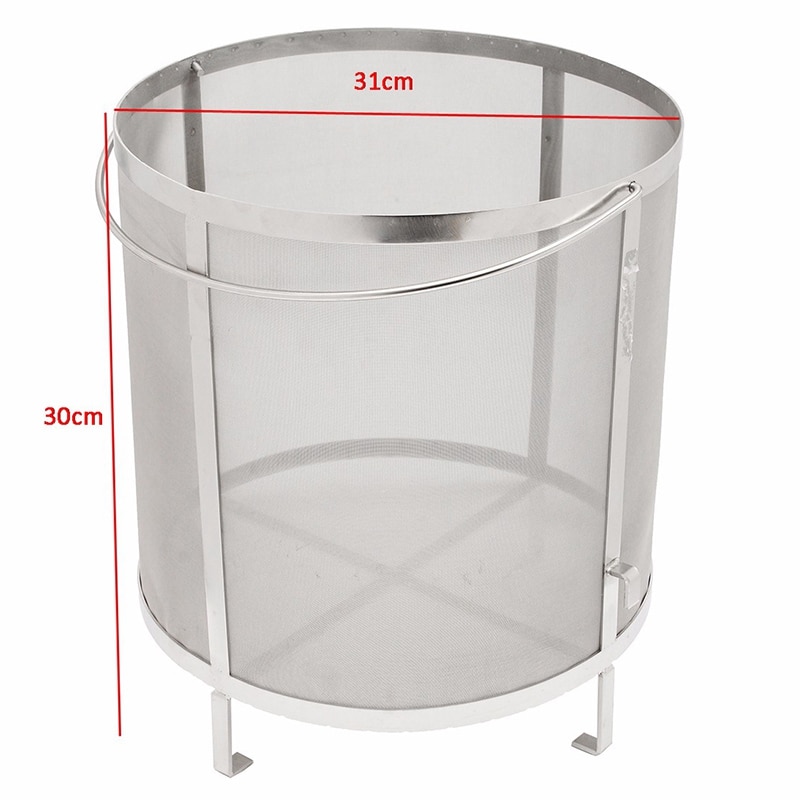 Stainless Steel Beer Wine House Home Brew Filter Basket Strainer Hip Cylinder Barware Bar Tools