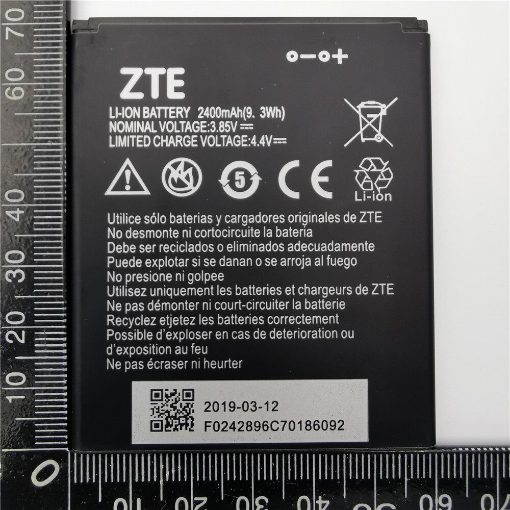 Years 100% Original 2400mAh Li3824T44P4h716043 Battery For ZTE Blade A520 A521 BA520 Mobile Phone Battery