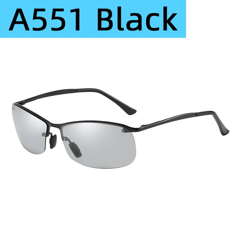 Photochrome Polarisierte Sonnenbrille Angeln Brillen Brille Reise Camping Wandern Fahr Fahrrad Radfahren im freien Sport Brille: A551 Black