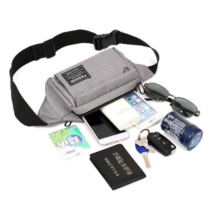 Imperméable à l'eau hommes bandoulière taille sacs en cours d'exécution Sport poitrine poche sac voyage Pack ceinture sac casque Plug épaule sac de messager