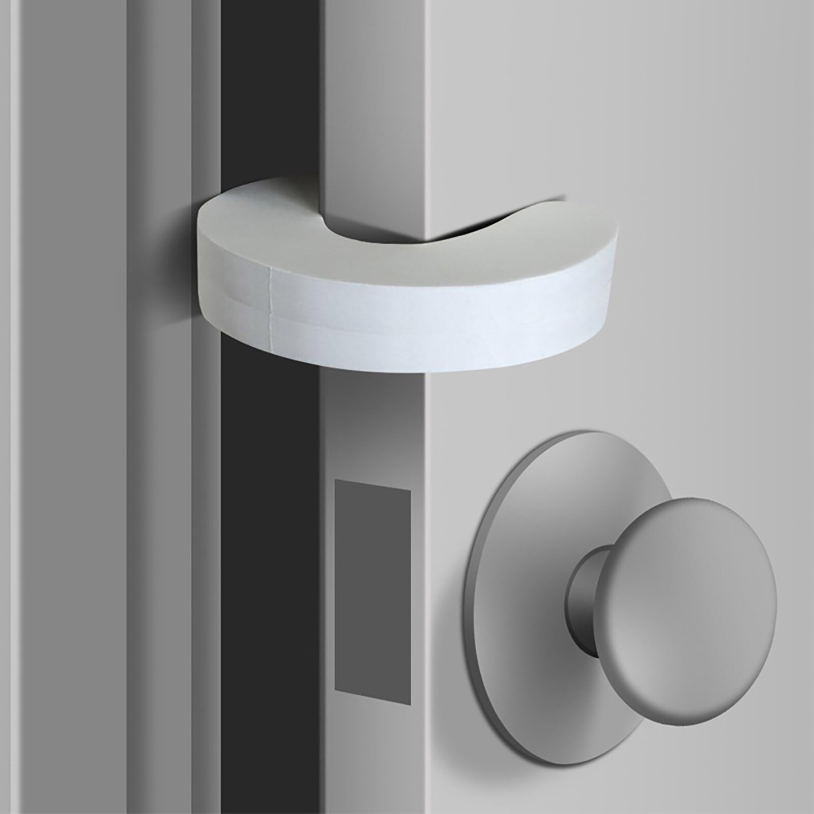 Baby Safety Locks Children Protection C Shape Security Cabinet Locks Door Clip Kids Finger Safe Soft Foam Door Stopper #50g