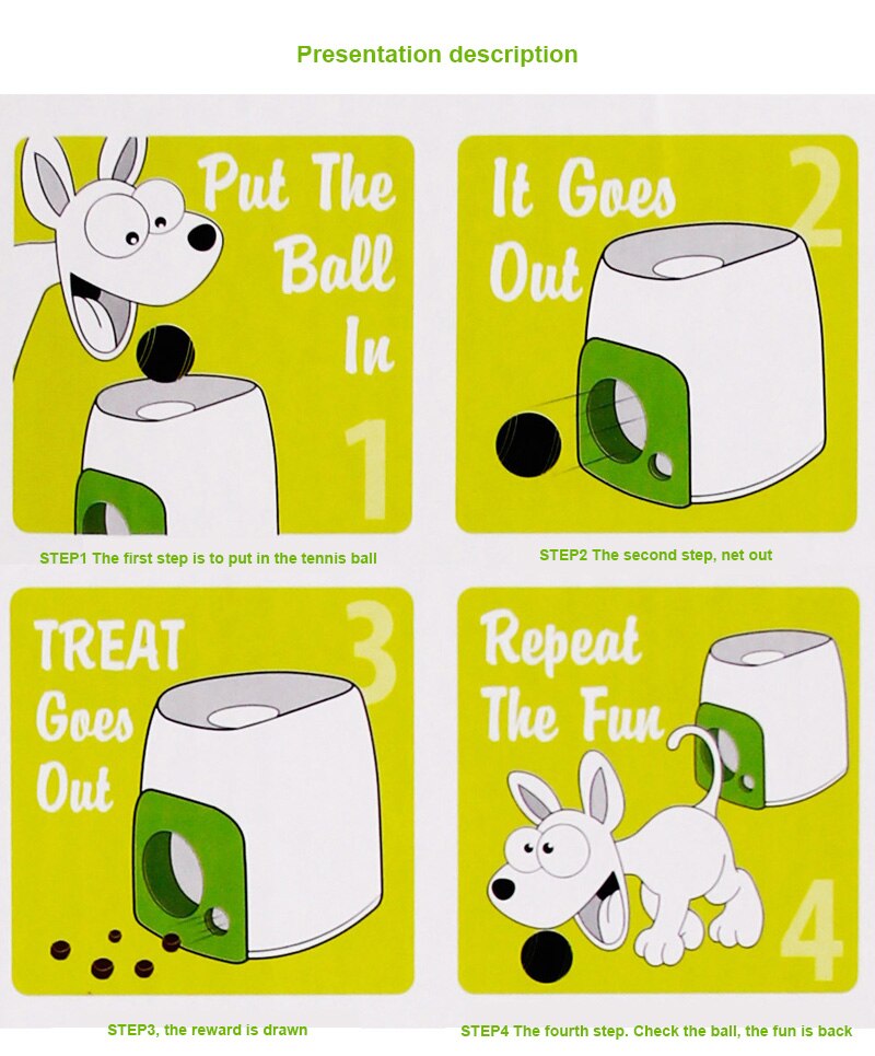 Dog Tennis Ball Thrower Pet Dog Chewing Toys Automatic Throw Machine Interactive Training Device Pet Supplies Dog Accessories