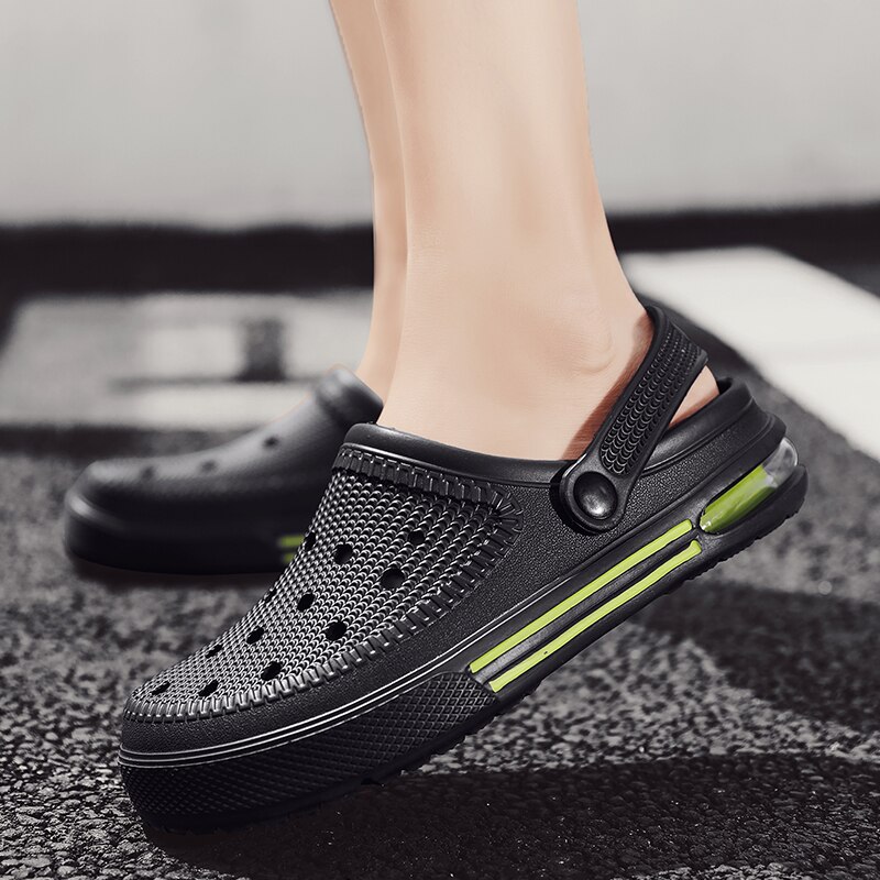 Outdoor Mannen Klompen Crocse Heren Zomer Strand Sandalen Crocks Schoenen Eva Unisex Tuin Schoenen Zwart Crocse Adulto Cholas Hombre