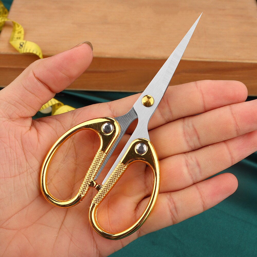 Office Scissors Stainless Steel Zinc Alloy Paper Cutting Scissors Children Students Cut Stationery Scissors