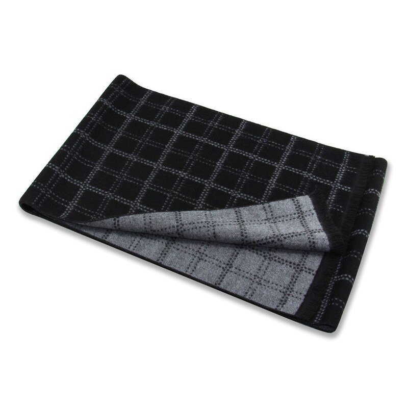 Winter Wol Sjaal Voor Mannen Luxe Sjaals En Wraps Klassieke Bufanda Hombre Warme Plaid Wol Sjaals Mannelijke Mode Echarpe