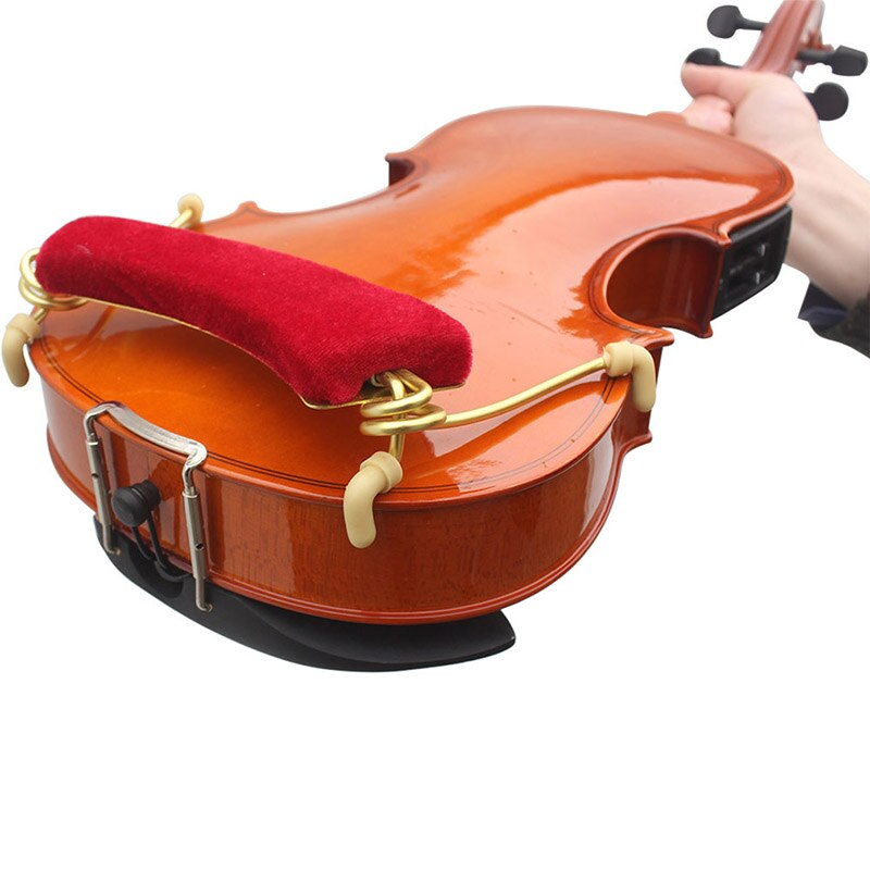 Verstelbare Universele Viool Schoudersteun Metal Padded Voor 3/4 4/4 Fiddle Viool Onderdelen &amp; Accessoires