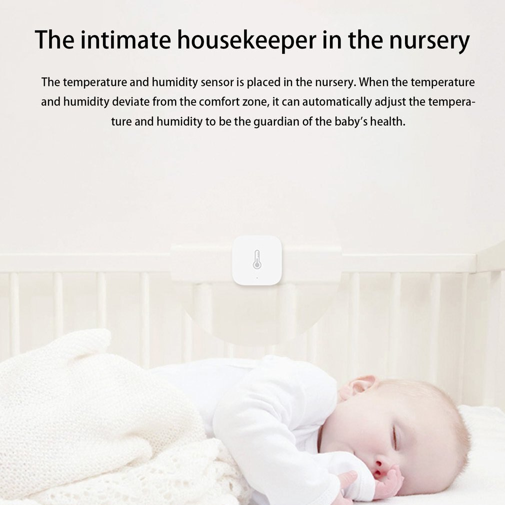 Smart Air Pressure Temperature Humidity Environment Sensor Smart control via Mihome APP Zigbee connection