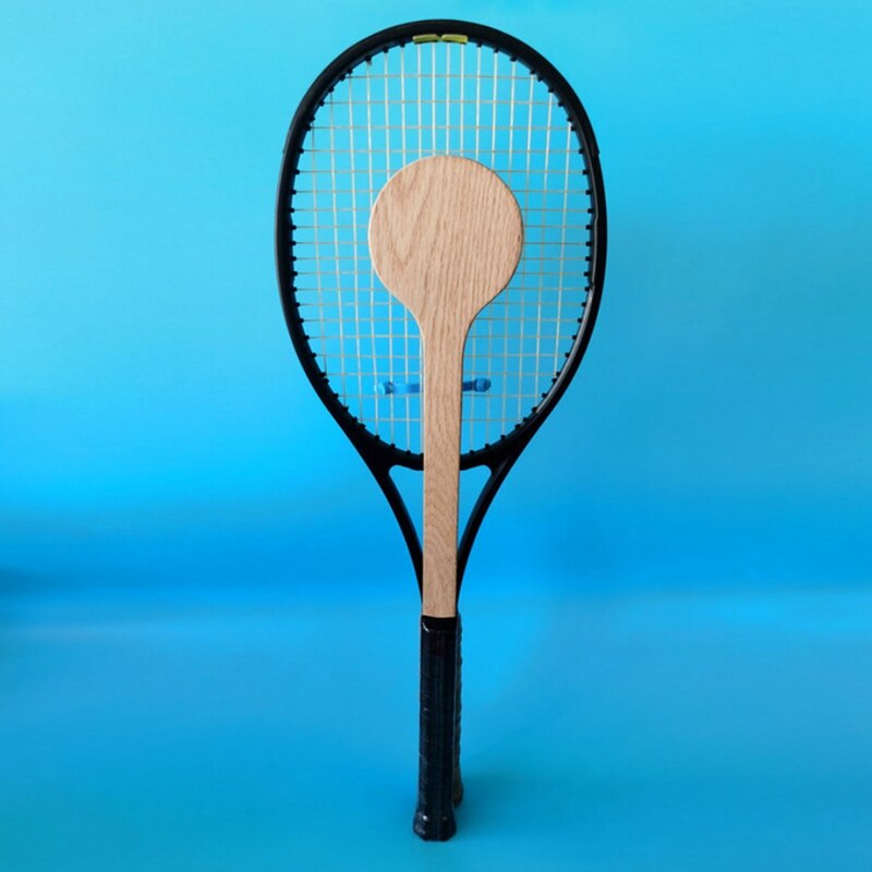 szczyt!-drewniana łyżka rakieta tenisowa tenis początkujący rozrusznik trener przyrząd szkoleniowy tenis praktyka drewniana rakieta nietoperza długa 55Cm