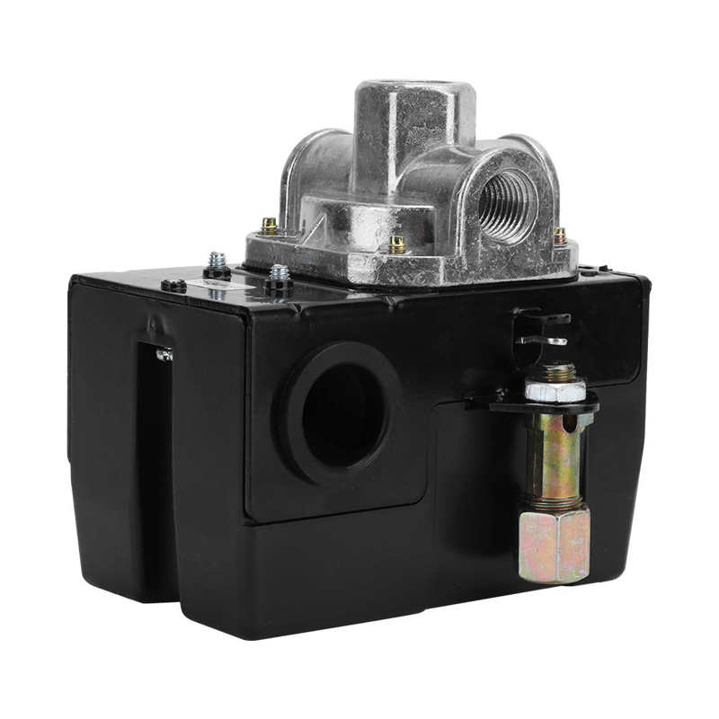 4 Hole Automatic Pressure Switch Control Valve G1/4" 75~120psi 220V for Air Compressor Electric Motor