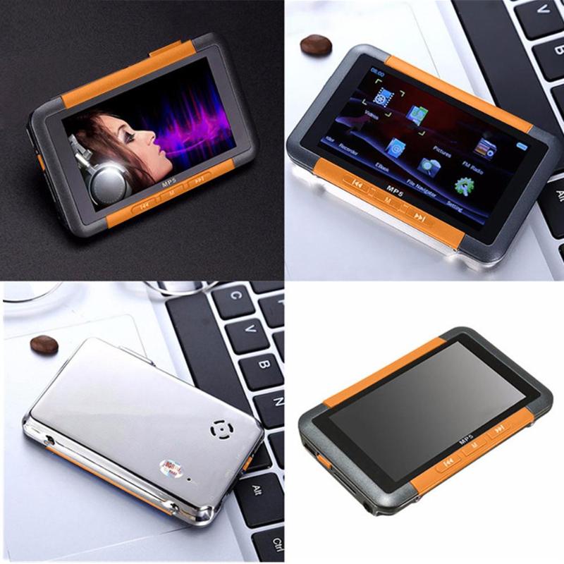 MP5 16G Slim LCD Screen MP4 Music Video Player Recorder E-book Reader MP5 Player FM Radio MP4 Player Music Player