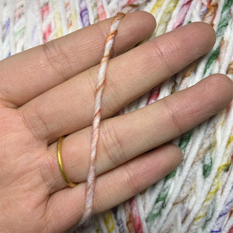 500g Weiche Regenbogen Raum Farbstoff Acryl Wolle Dicken Insel Garn DIY Hand betroffen Phantasie Häkeln betroffen Weben Gewinde x3397