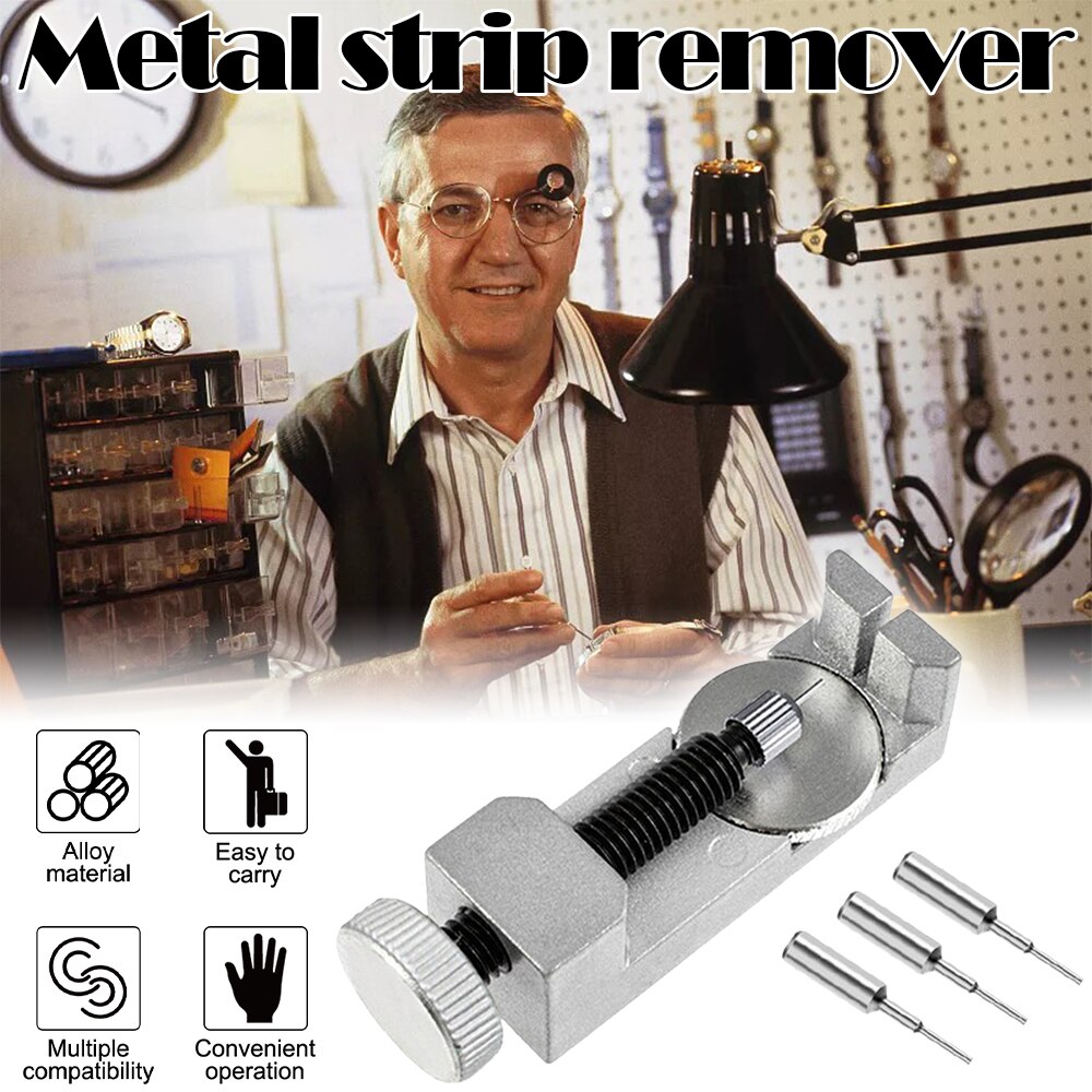 Steel Adjustable Watch Band Bracelet Link Remover Pin Wrist Strap Repair Tool Kit For Watchmaker Replacement Band