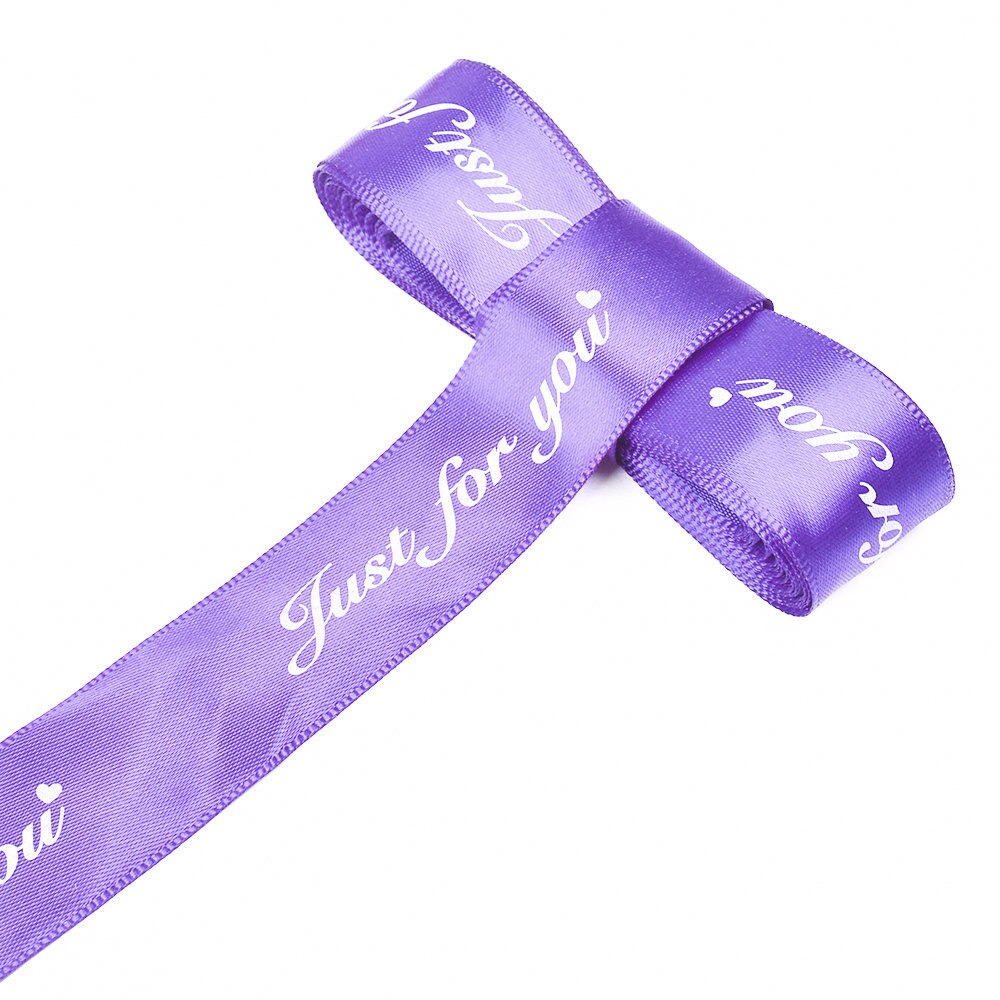 5m 25mm speciaal voor jou bedrukt polyester lint voor bruiloft, feest, kerstdecoratie, doe-het-zelf, knutsel, kaart, inpaklinten, striklinten: Lichtpaars