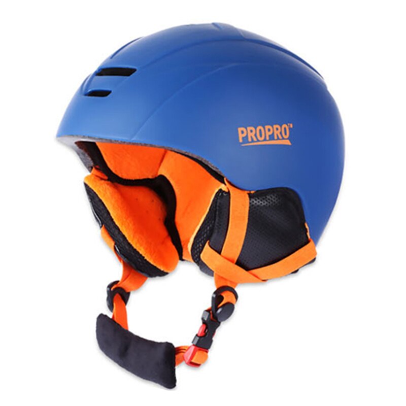 Outdoor Veiligheid Ski Helm Integraal-Gegoten Mannen Vrouwen Kinderen Sneeuw Skiën Helm Snowboard Skateboard Helm Voor Motorfiets: Blauw / L(58-60cm)