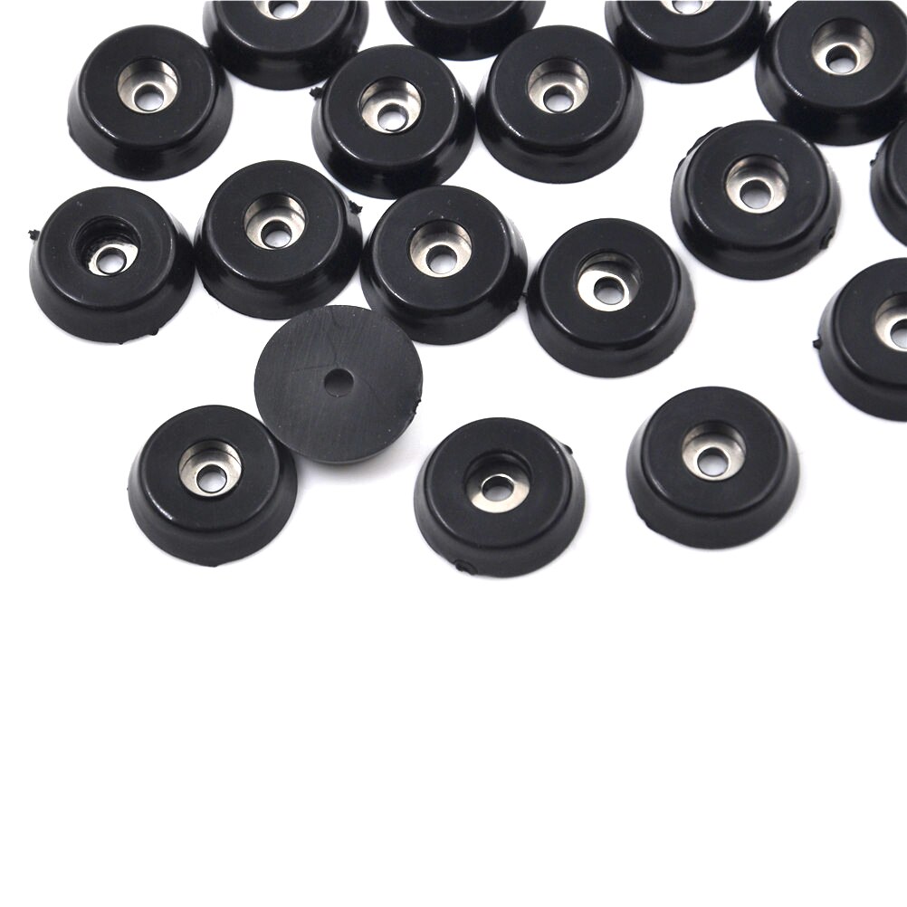 20Pcs Black Rubber Feet Chair Floor Protector Non-slip Furniture Feet Table Leg Cover Cabinet Bottom Pads Funiture Legs