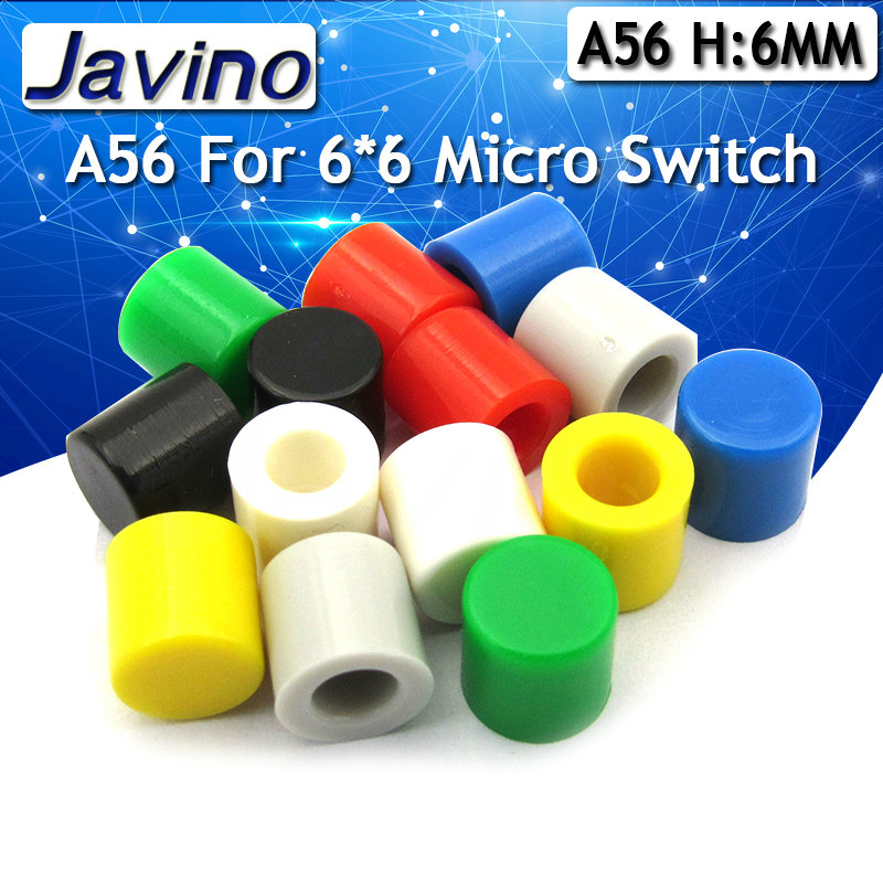 50 stk switch nøglehætte taktile knaphætter plastikhue til 6*6mm mikro takt switch til arduino