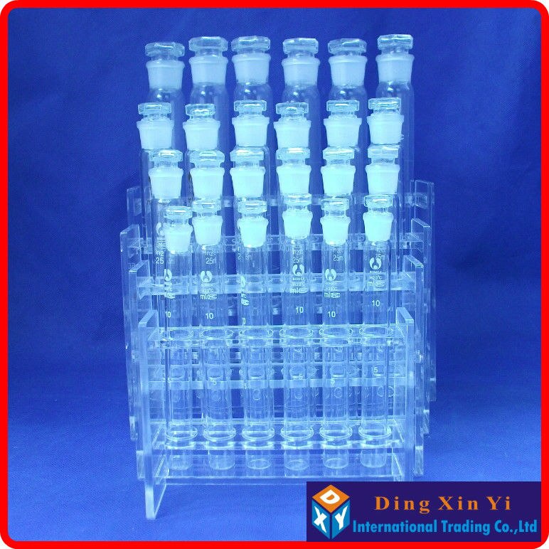 Lab 10mlx6 Organic glass colorimetric tube rack+6 pieces 10ml Glass colorimetric tube