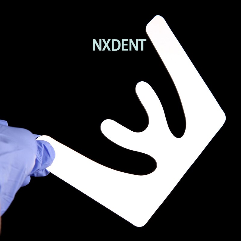 1set Dental Autoclavable Occlusal Maxillary Casting Jaw Fox Plane Plate 3D Stainless Steel Mouth Guard Oral Teeth Whitening Tool