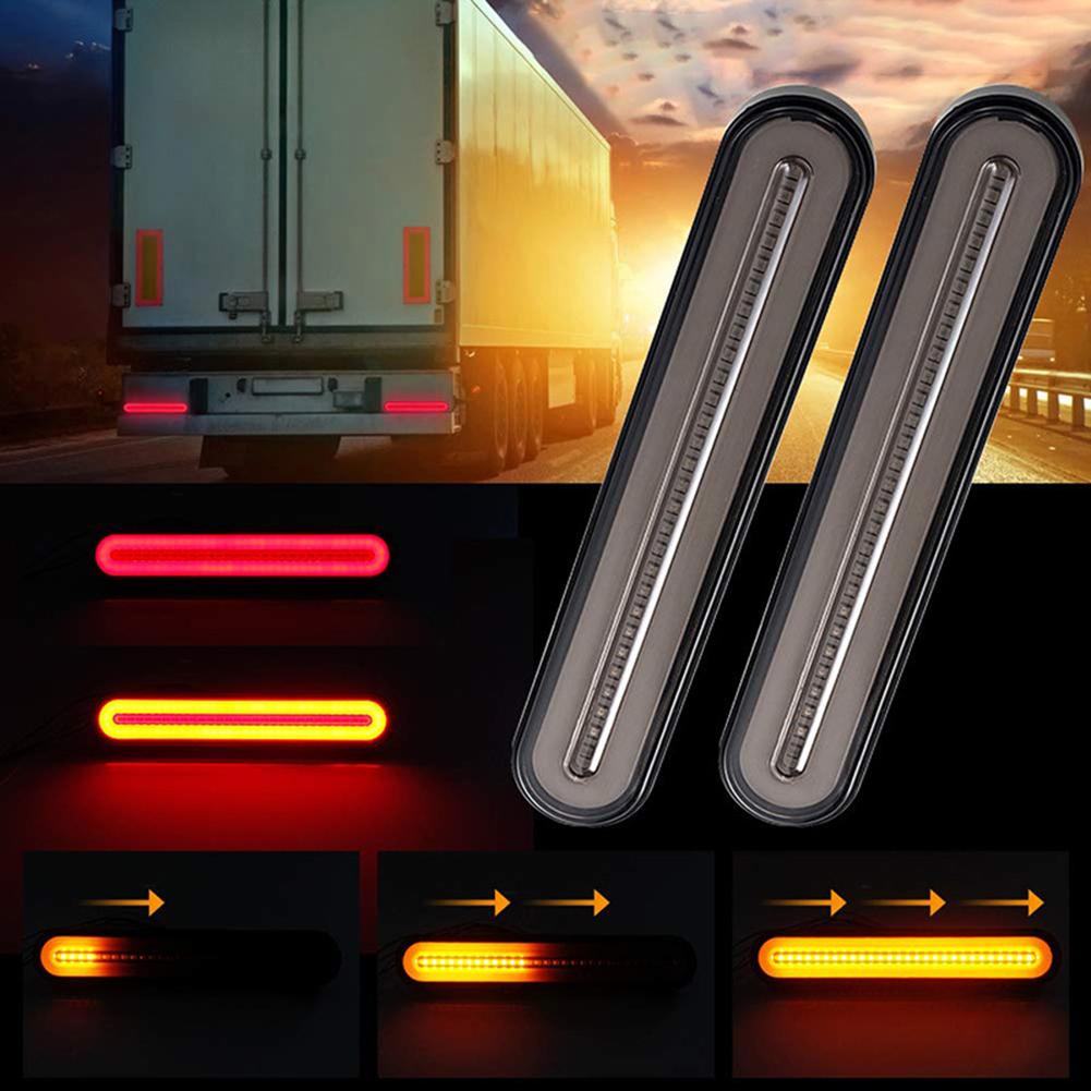 2 stk lastbil anhænger lastbil vandtæt bremse blinklys indikator led lys lampe bil elektrisk tilbehør