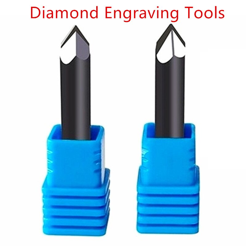 Pcd Diamond Graveren Bits Graveur Cnc Carving Gereedschap Steen Carbide Frees Op Graniet Marmer En Keramische 1Pc