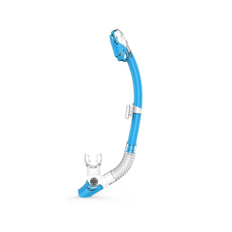 Whale Adults Swimming Diving Snorkeling Silicone Dry Air Breathing Tube Full Dry Air Breathing Scuba Tube: blue 1