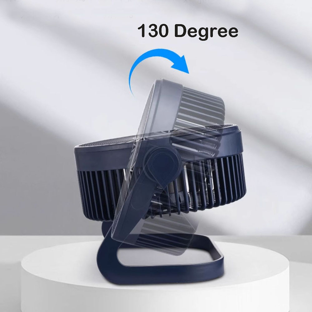 Desk Fans 4 Blades Rotatable Big Wind Power Silent Fan USB Mini Cooling Fan for Laptop Notebook Desktop PC Office Summer Outdoor