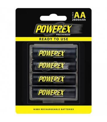 Powerex Vooraf Opgeladen Batterijen (4 Stuks Aa) 2600Mah