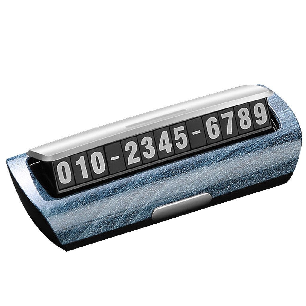 Auto Parkeerkaart Lichtgevende Telefoonnummer Plaat Stickers Nachtlampje Tijdelijke Auto Park Stop In Auto-Styling Auto Accessoires: Blue 