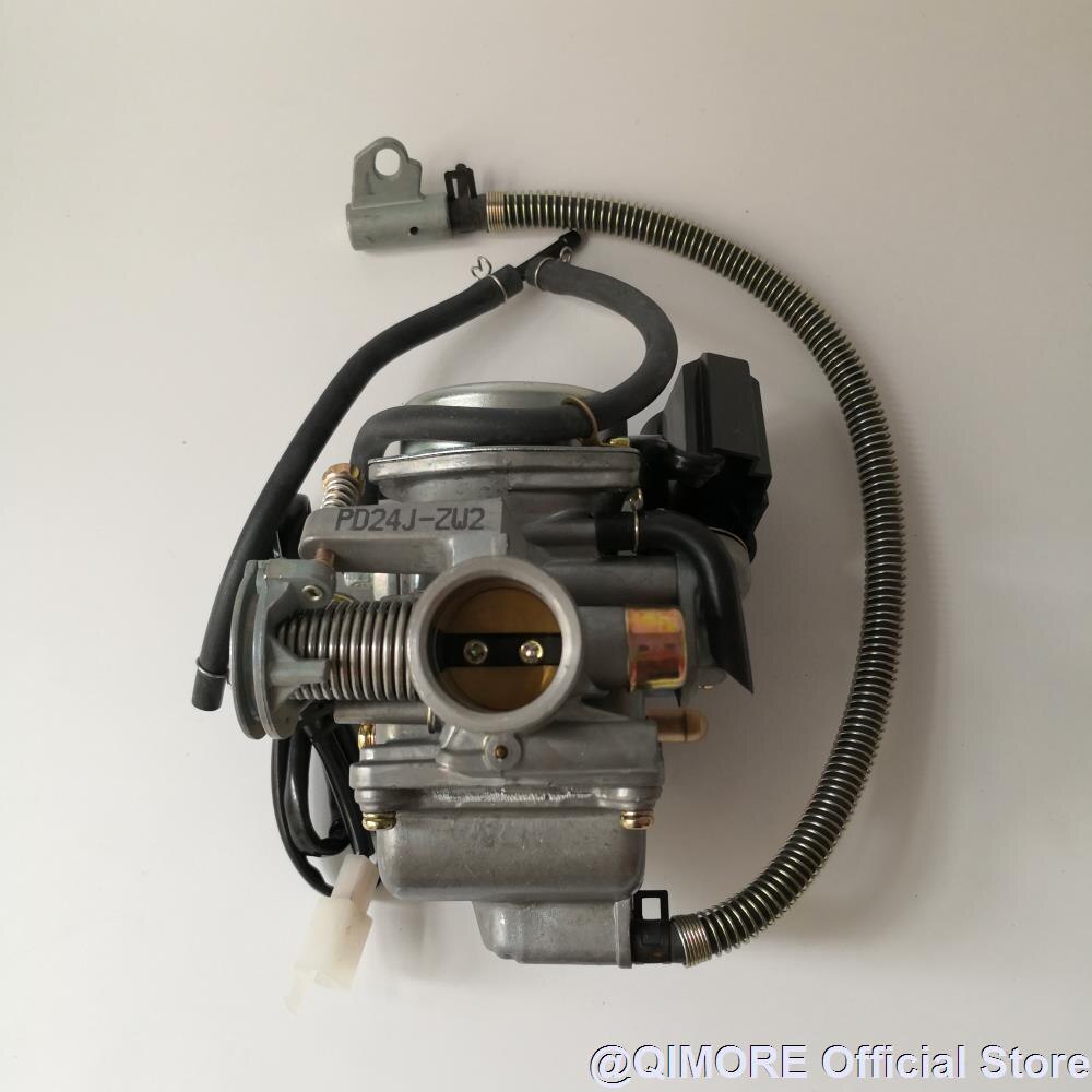 24mm carburateurs  pd24j met externe olie-aftappijp voor 4 -takt scooter bromfiets atv 152 qmi 157 qmj  gy6 125 gy6 150