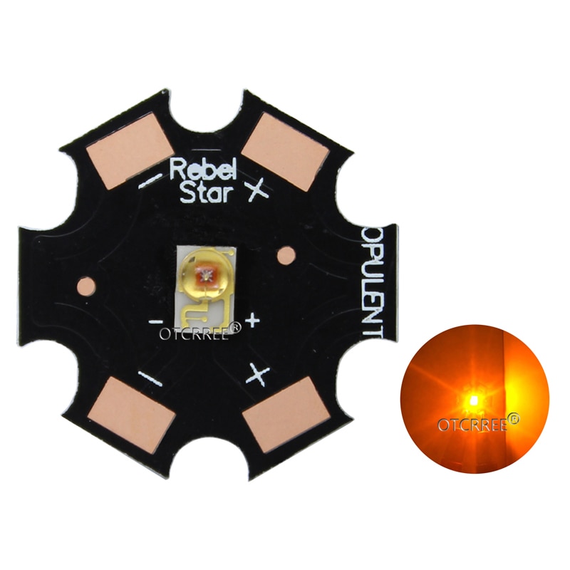 10 pièces LUXEON rebelle ES 3W haute puissance lumière LED émetteur puce Diode blanc blanc jaune 3.2-3.4V 700mA 20mm PCB