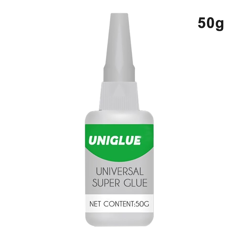 Uniglue Universal Super Glue Strong Plastic Glue For Resin Ceramic Metal Fast Adhesive Multi Purpose Epoxy Leather Textile 2: 50g