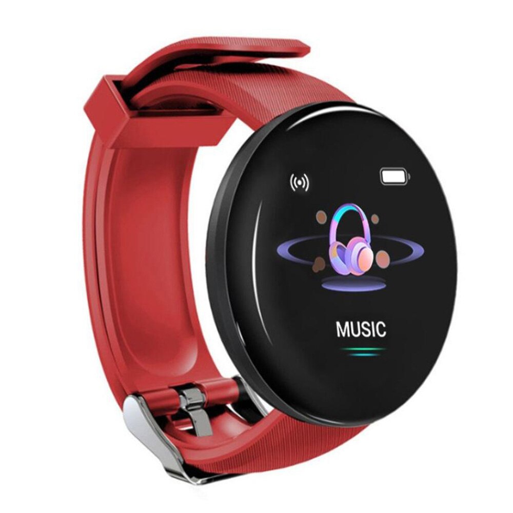 D18 smartwatches für damen und herren mit blutdruck- und herzfrequenzmessung, sport-tracker,  d18s smartwatches im 2er-pack , 116  d13  m3 m4 m6 m5: Rot