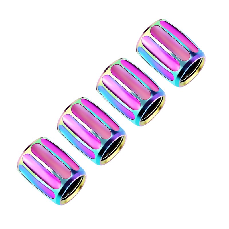 SING F LTD 4-Pack Stainless Steel Anti-Theft Tire Valve Stem Caps - Universal Fit For Cars, Trucks, SUVs, Motorcycles & Bikes - View #4