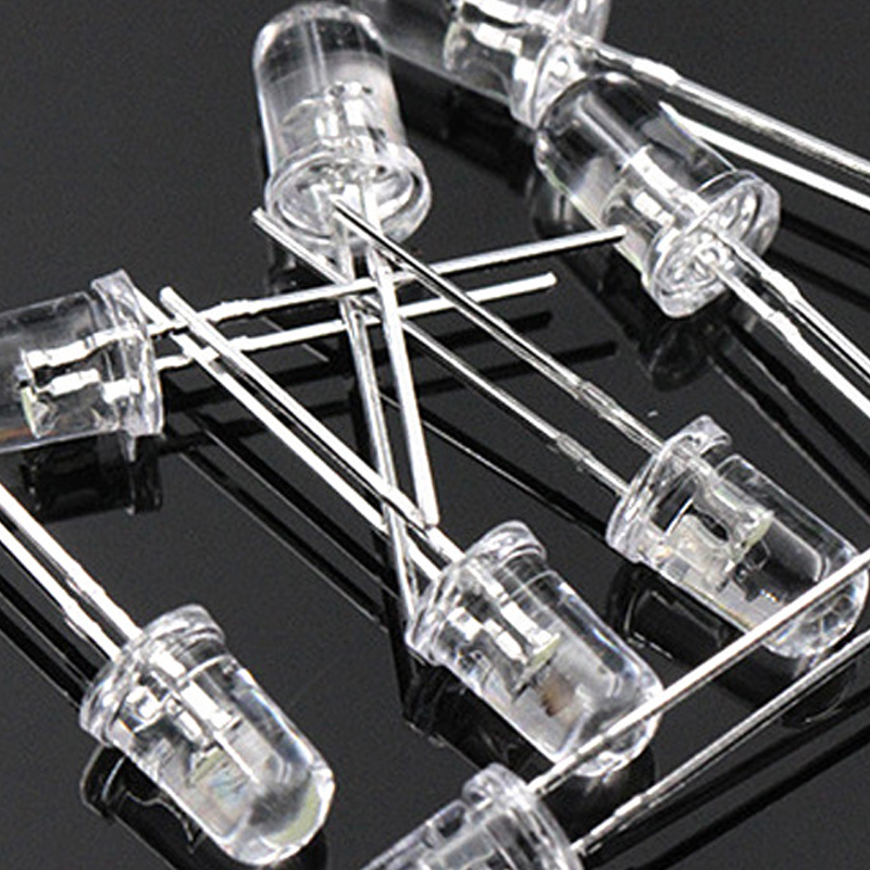 Vela Led parpadeante de 3V y 5mm, luz roja, amarilla, blanca cálida, Led parpadeantes, diodo Led parpadeante, lámpara de luz intermitente