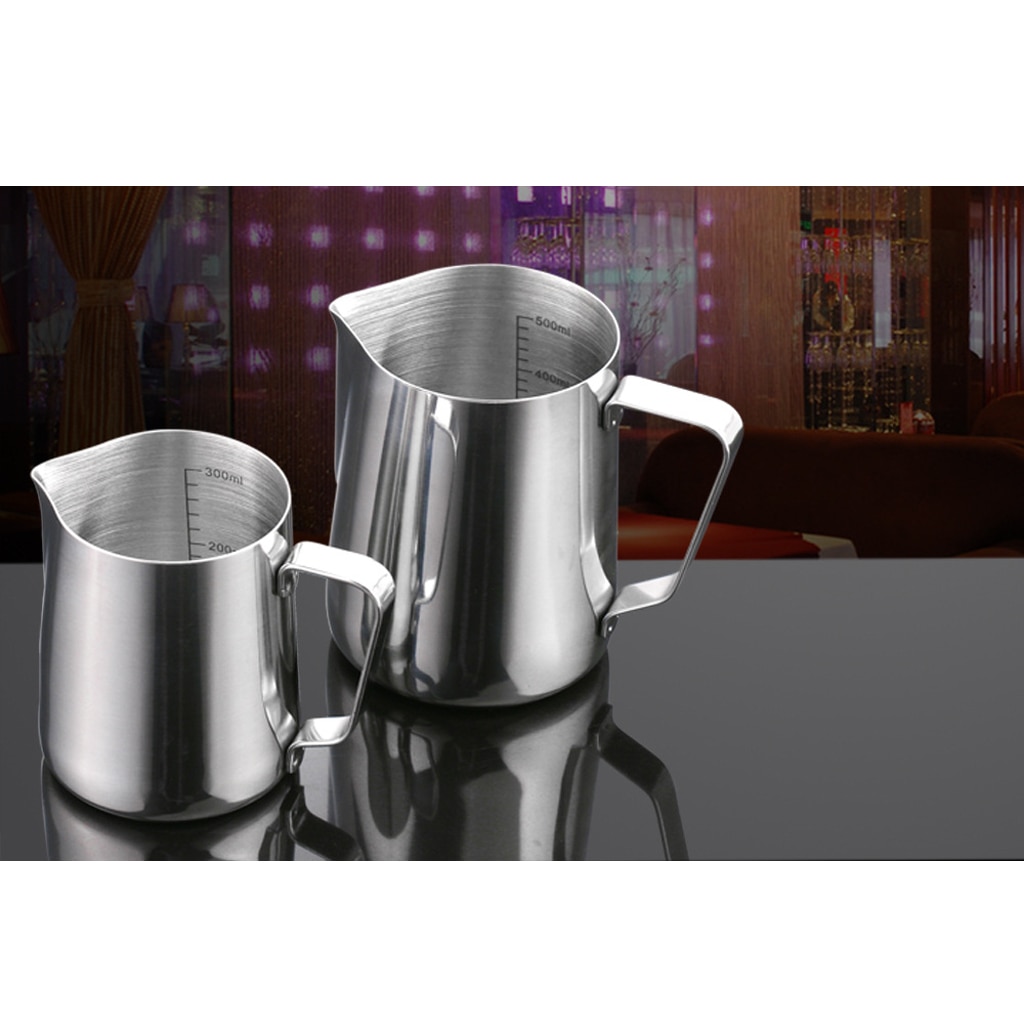 Kitchen 350ML Expresso Stainless Steel Home Craft Coffee Frothing Milk Latte Jug 39715