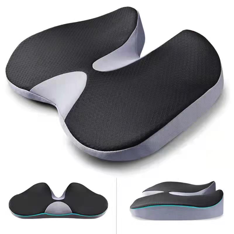 Premium Car Memory Foam Seat Cushion for Back Pain Coccyx Orthopedic Comfort Office Chair Seat Cushion Car Pillows Seat Set