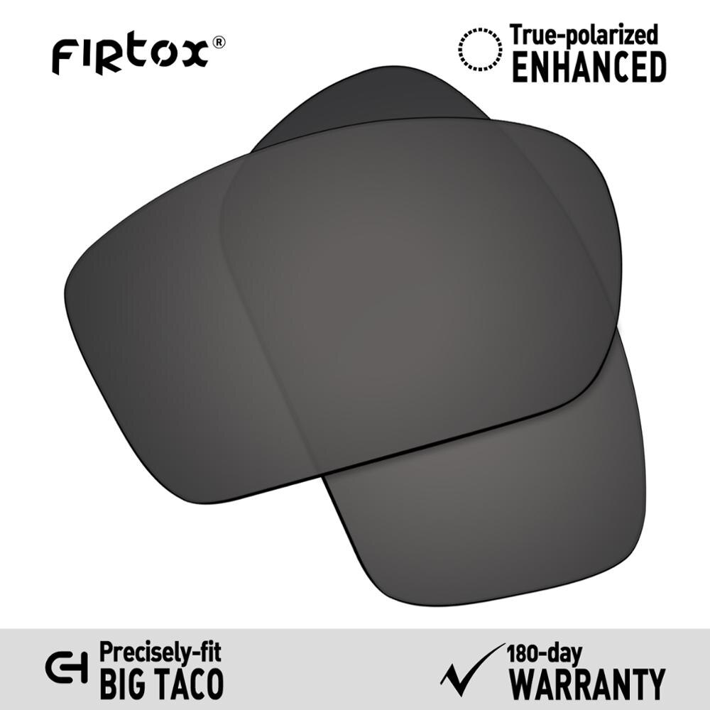 Firtox true  uv400 polarisoidut linssit korvaavat oakley big taco  oo9173 aurinkolasit (vain yhteensopiva linssi) - useita värejä: Musta-polarisoitu