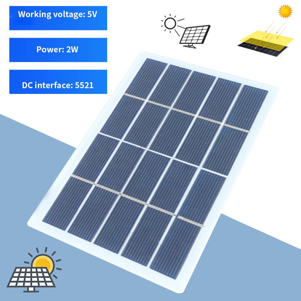 Mono Solar Panel DIY Solar Panel 55*21 Inverters Regulator 2W Solar Panel Power Supply