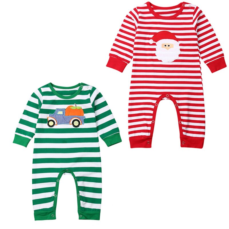 Christmas Halloween Baby Boy Girl Clothes Romper Jumpsuit Overall Outfit Set