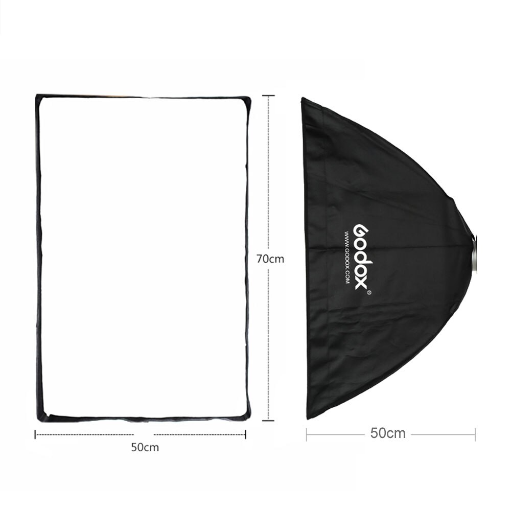 Godox SB-UE 50x70cm / 16.7*27.5in Portable Rectangular Umbrella Softbox with Bowens Mount for Studio Flash DDE300 DE400 SK300