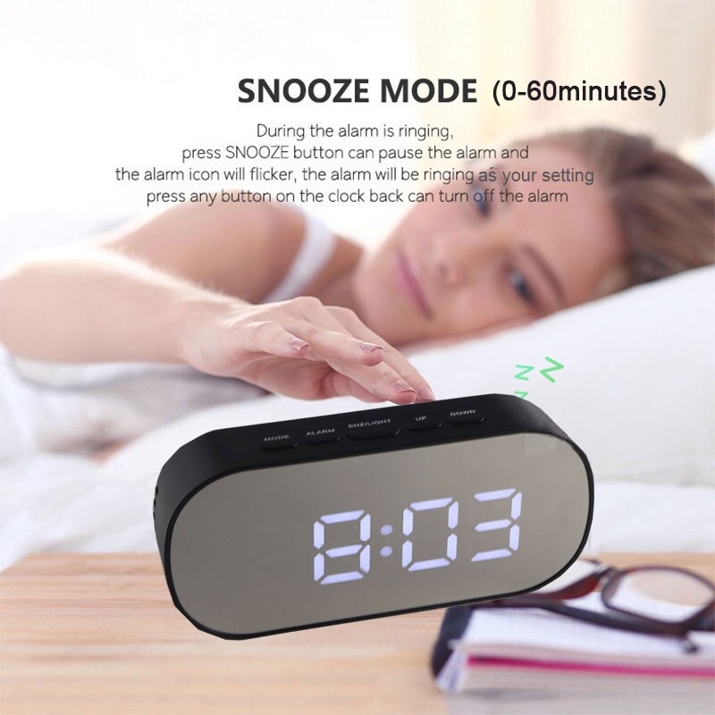 Led Alarm Clock Digital Child Luminous Electronic Table Clock Digital Clock for Room Clock with Temperature