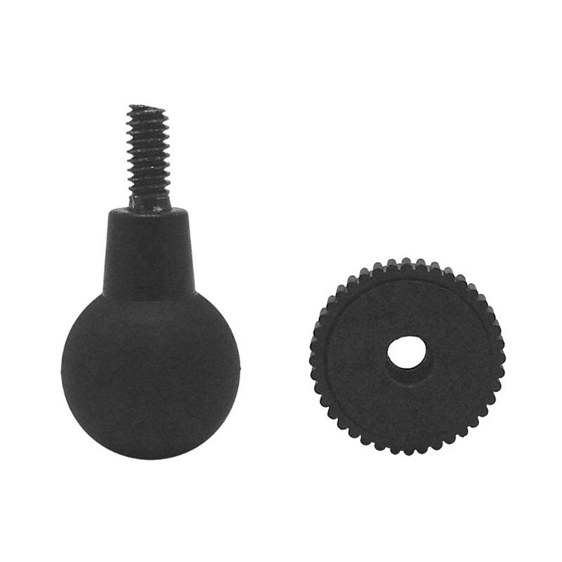 Montaje de cabeza de bola de goma a adaptador de tornillo 1/4 adaptador de trípode para montaje de Ram Gopro Cámara de Acción GPS soporte de bola Accesorios