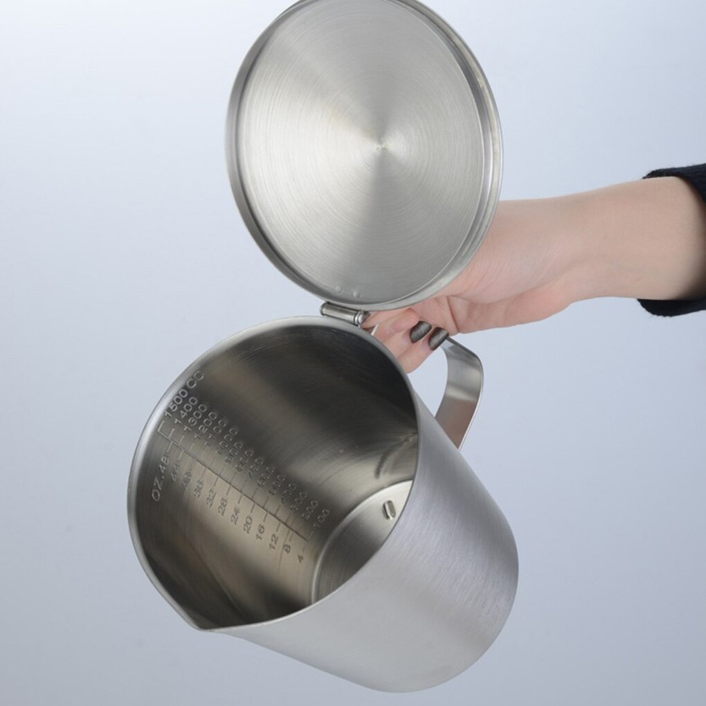 Thick Stainless Steel 304 Measuring Cup With Scale Milk Tea Mug Kitchen Baking Tea Large Capacity Measuring Cup