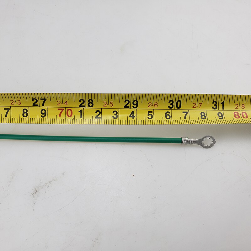 Yellow-Green Grounding Wire with Ring Terminals 16 AWG Copper PV Cabinet Bridge Leakage Earth Cables 50pc/lot