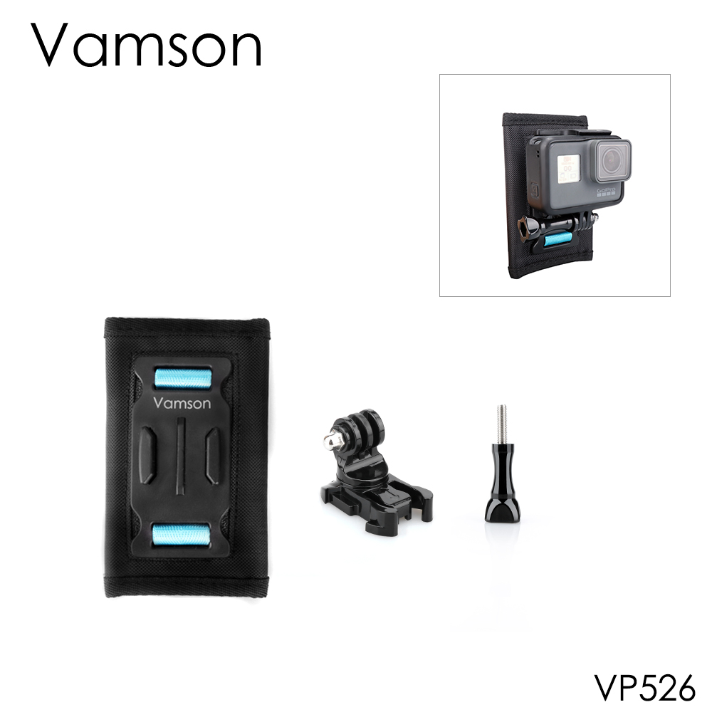 移動プロ 7 6 5 セッションためアクセサリーバックパッククリップ固定ブラケットベース dji OSMO ため XiaoYi 4 18K Vamson VP526: VP526-VP110-LS