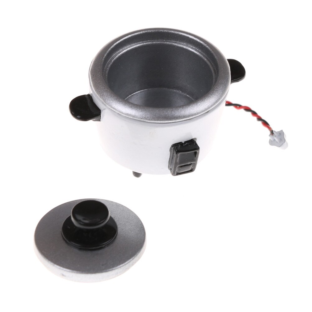 Puppe Haus Maßstechen 1:12 Küche Szene Requisiten Zu Spielen Metall Reiskocher Puppenhaus Miniatur AccessoriesPocket Modell