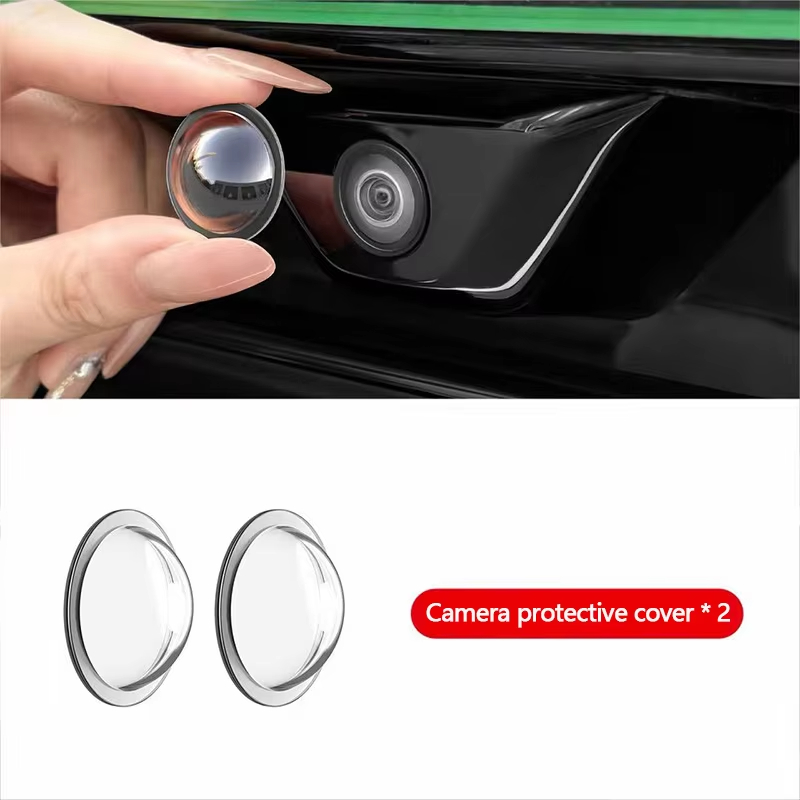 Beschermhoes voor autocamera, 360 graden ° high-definition panoramische achteruitrijcameralens, waterdichte en stofdichte beschermhoes: Rood