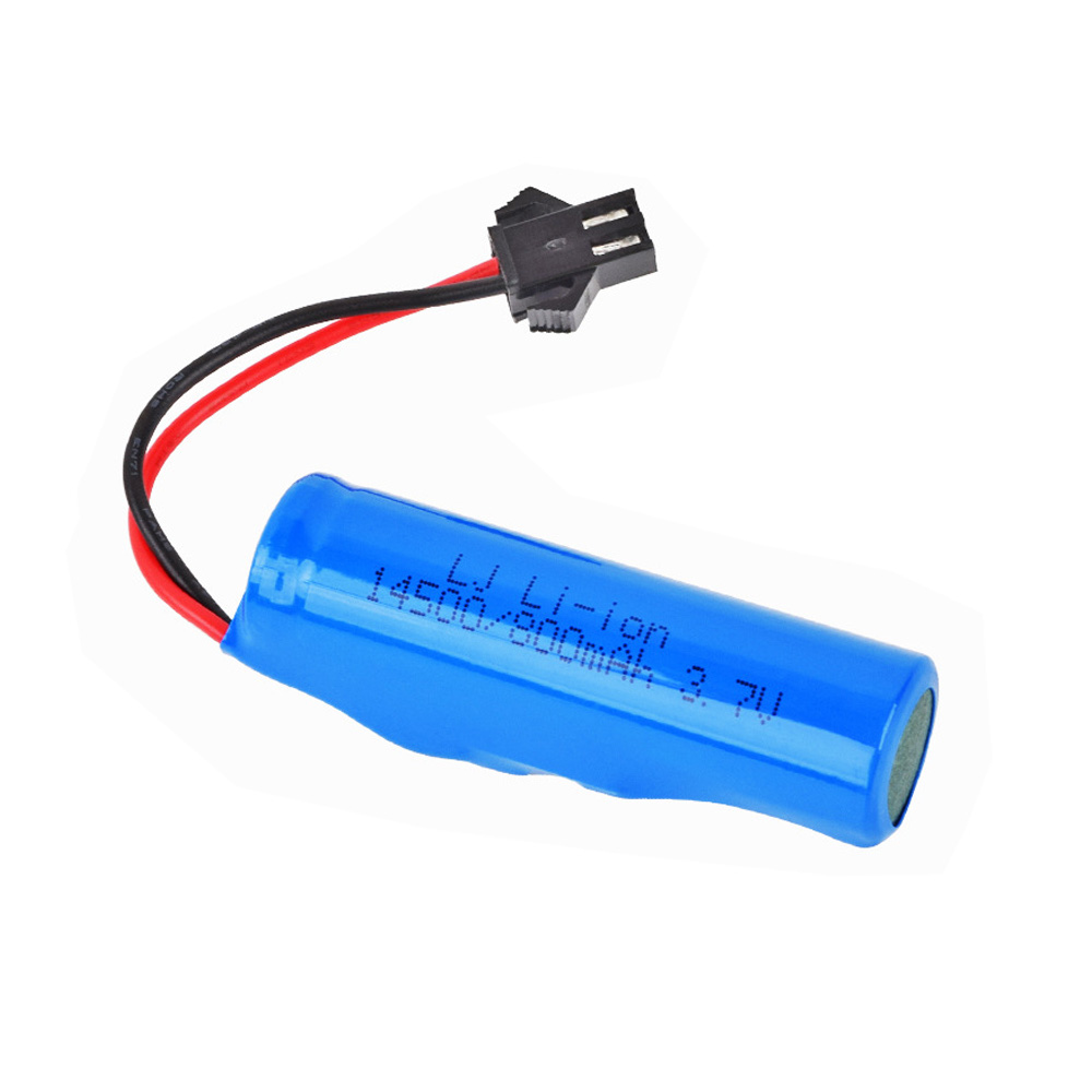 Batería Lipo de 3,7 V y 800mah, enchufe de 14500 SM-2P con cargador para C2 D828 RC, accesorio de juguete para coche acrobático, batería RC de de 3,7 V