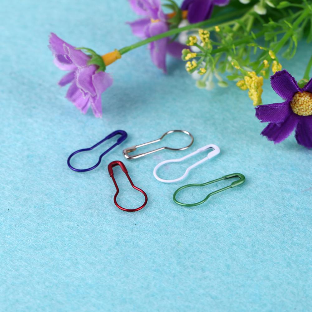 100Stck/Pack Stifte Kürbis bilden Metall Clips betroffen Stich Marker Schild Stifte verriegeln betroffen Werkzeuge Nadel Clip Handwerk mischfarben